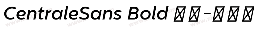 CentraleSans Bold 粗体字体转换